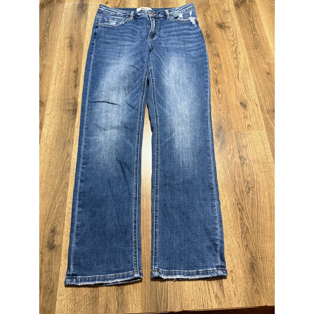 Mica Denim Jeans Womens Size 29 Blue Denim Straight Distressed Casual